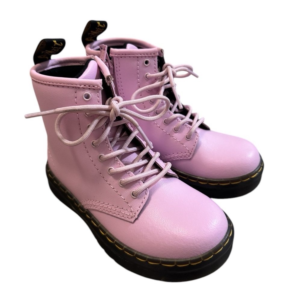 Dr.Martens Zavala combat boots size 10 toddler color pale pink - Picture 6 of 8